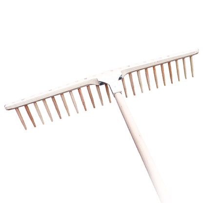 Rechenstiel 180 cm aus Lindenholz 2,7 cm Durchmesser | kompatibel mit allen Heurechen und Drahtbügelrechen