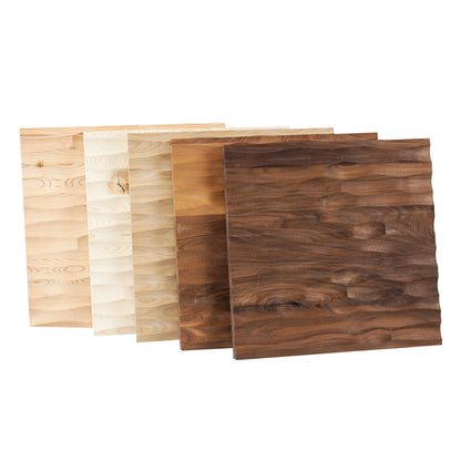 Edles Wandpaneel aus amerikanischem Nussbaum 'Wall of Shine' - 33 x 33 cm