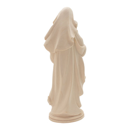 Madonna der Hoffnung mit Kind | Massivholz Figur | Natur | Höhe 10 cm | Made in Südtirol