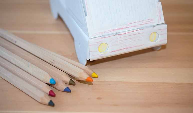 Unlackierte Farbstifte in zwei Größen - 'Color Pencils' extra groß